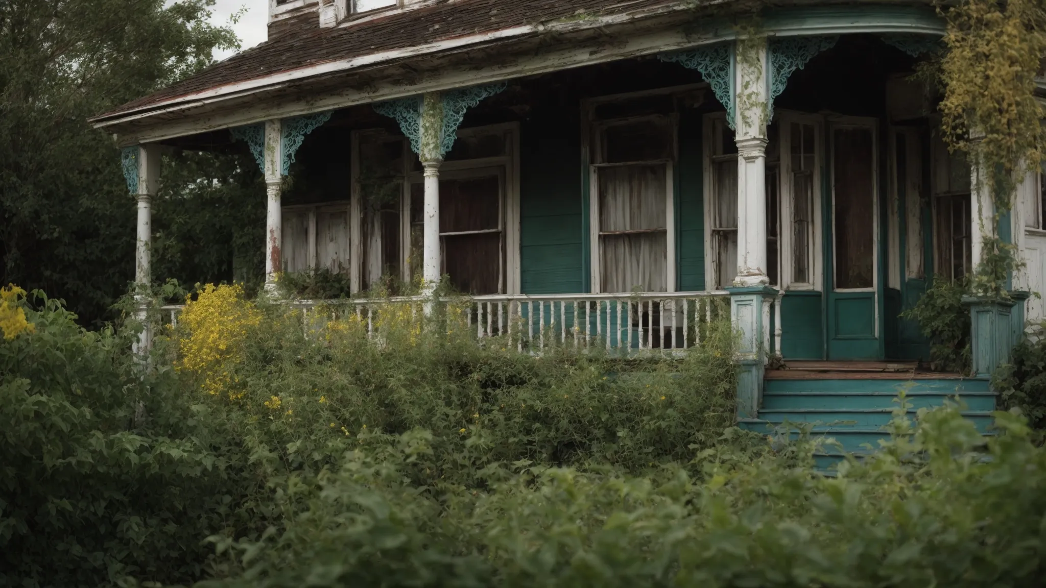 users 7dd1dc79 7cb9 40c2 b5f8 d0e040fa311b generations 0f8d2ee7 93b1 4d43 ae02 ddaad3c65109 PhotoReal Create an image featuring a charming dilapidated Vic 1 1